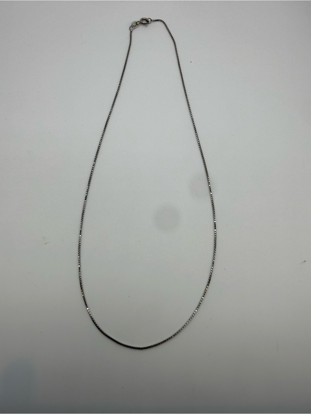 Danecraft Italy 925 Sterling Silver Box Chain Necklace 18” 2.22g